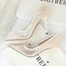 Sexy 1853-1 Slimming Heels Women's Thin High Heel Shallow Mouth Pointed Toe Mesh Hollow Lace Single Shoes_desvips.com