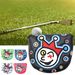 Kaou Putter Headcover Soft Lining Novel Appearance Fine Sewing Prevent Damage Golf Supplies Leather Golf Putter Protector Cover For Golf Club_desvips.com