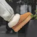 EBV Desiger Hot Free Shippig High Quality Sheepski Thick Sow Boots Fur O Leather Witer Plush Cotto Shoes For_desvips.com