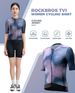 ROCKBROS TVI Women's Short - Sleeve Road Cycling Jersey with Zipper, for Summer_desvips.com