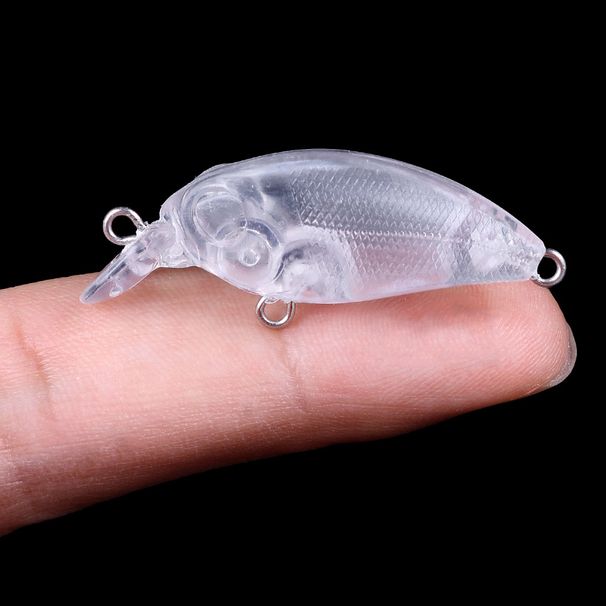 10pcs Ultra Light 4cm 2g Unpainted Crankbait, DIY Blank Micro Wobbler, Floating Hard Bait For Trout Perch Chub Zander Fishing_desvips.com