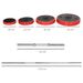 Set Bilanciere E Dischi 65kg Totali Per Workout In , In Metallo, Sabbia Di Ferro E Gomma, Rosso_desvips.com