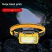 New Induction Mini USB Charging Running Night Riding Portable Strong Small Fishing Red Light Headlight_desvips.com