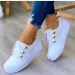 New Wome Seakers Autum Woma Leather Pu Fashio Vulcaized Female Platform Casual Shoes Zapatillas De Mujer_desvips.com
