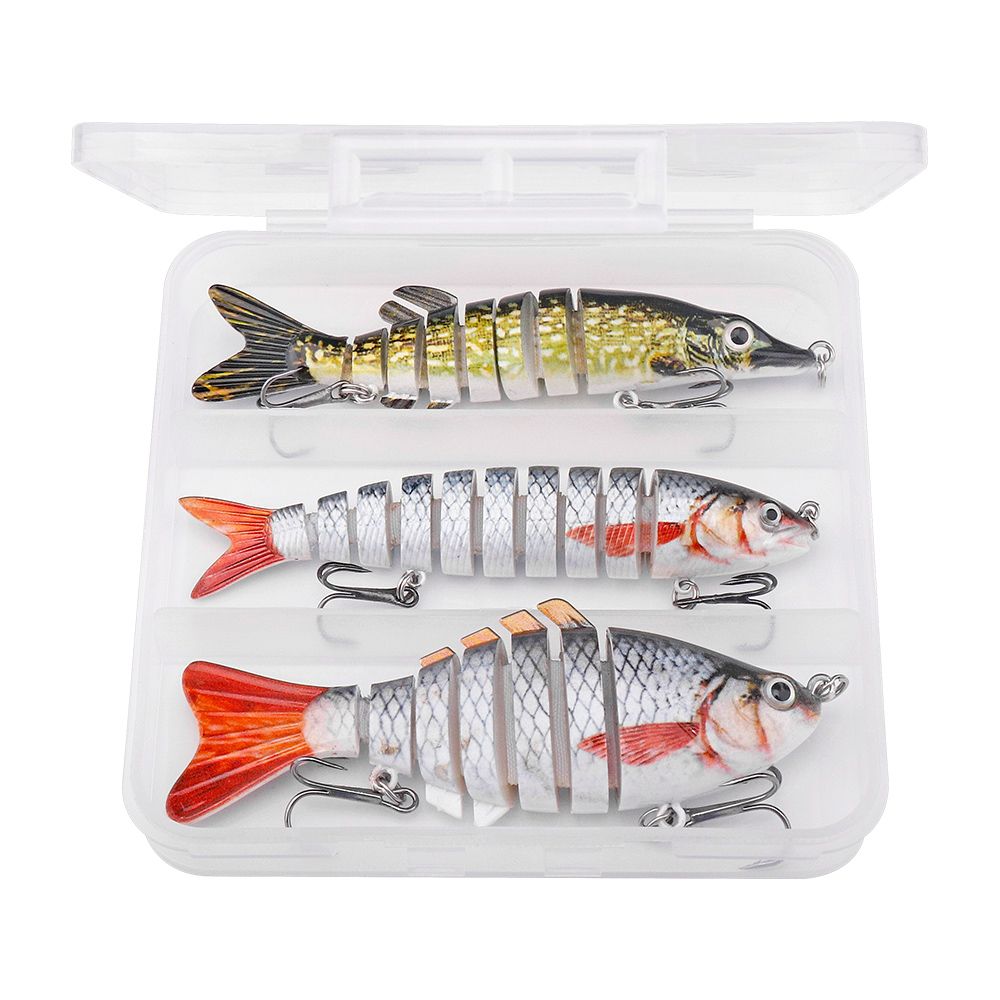 TREHOOK 3pcs Mix Crankbaits Fishing Lure Set Of Wobblers For Pike 10cm Sinking Artificial Hard Bait Lures Fishing Accessories_desvips.com