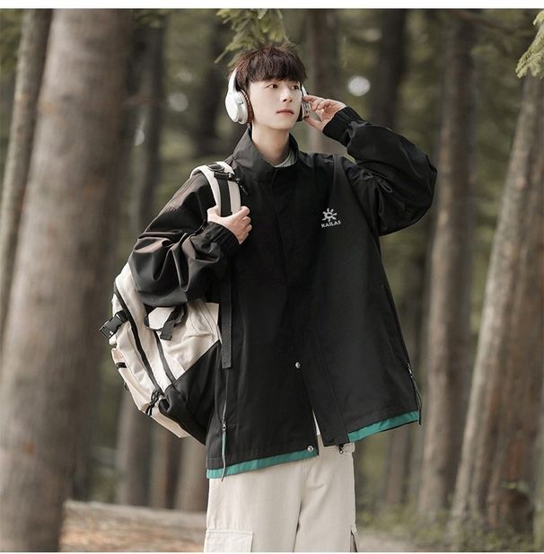 Men And Women's Autumn Four-color New Casual Loose Jacket Men's Trendy Fashion Jacket Couple's Style_desvips.com