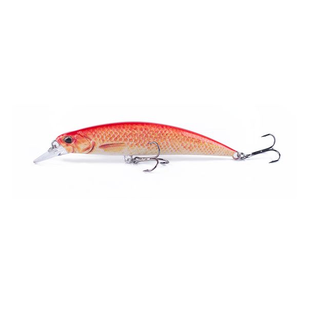 Hanlin 11cm 15.5g Pencil Bait Topwater Swimbaits Floating Plastic Hard Body Minnow Rattle Wobble Fishing Lure Pike Bass Tackle_desvips.com