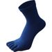 5 Pairs Autumn Winter Thick Cotton Toe Large Five Fingers Black White Solid Casual Socks With Toes Men 46 Plus Size 7-11_desvips.com