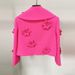 Women's Clothing Star Fashion Fluorescent Series Heavy duty Three dimensional Flower Decorated Short Suit Jacket_desvips.com