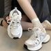 Lightweight Sports Running For Women 2023 Spring New Mesh Campus Style Forrest Gump Dad Versatile Casual Trendy Shoes_desvips.com