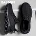 Men Sports Running Jogging Shoes Casual Sneakers Brown Outdoor Breathable Mesh Women Light Shock-absorption Black Tennis_desvips.com