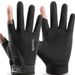 Men's Summer Thin Ice Silk Sun Protection Anti-Slip Driving Comfortable Breathable Outdoor Cycling Fishing Gloves_desvips.com