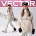 VECTOR Playable Expandable Suit Women Pullover Hoodie Warm Waterproof Single And Double Board Jacket Pants Men Ski_desvips.com