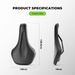 ROCKBROS Bicycle Saddle Ergonomic Bike Seat Waterproof For City Bikes, Road Bikes_desvips.com