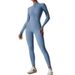 Women's Fleece-Lined Seamless Yoga Jumpsuit – High Waist, Naked Sensation & Full-Body Warmth For Winter Workouts_desvips.com