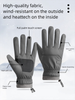 Cycling For Men In Winter, Warm Thickeneded With Velvet, Outdoor Cycling, Windproof And Anti-Slip, Motorcycle Winter_desvips.com