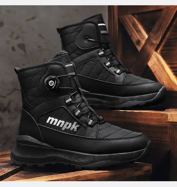 free Shipping New Designer Men Womens Winter Couple Snow Mens Plush Thick Warm Cotton Shoes Short Boots A6bc_desvips.com