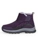 Mom's Large Women, Winter Fleece-Lined Anti-Slip Snow Middle-Aged And Elderly, Warm Northeastern Cotton Boots For Men,_desvips.com