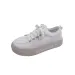 Spring New Canvas Women S Fashion Little White Student Thick Sole Sports Casual Versatile Instagram Single Shoes_desvips.com