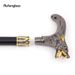 Golden Black Wolf Head Biting Walking Cane Fashion Decorative Walking Stick Gentleman Elegant Cosplay Cane Knob Crosier 93cm_desvips.com