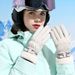 T-BAGWELL Winter Thermal Waterproof Ski Gloves For Women - Windproof Fleece-Lined Touchscreen Gloves For Snowboarding, Cycling & Outdoor Activities_desvips.com