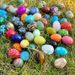 Natural Crystal Raw Five Elements Stone Egg Mineral Set Box Ornament Easter Egg, Color Random_desvips.com