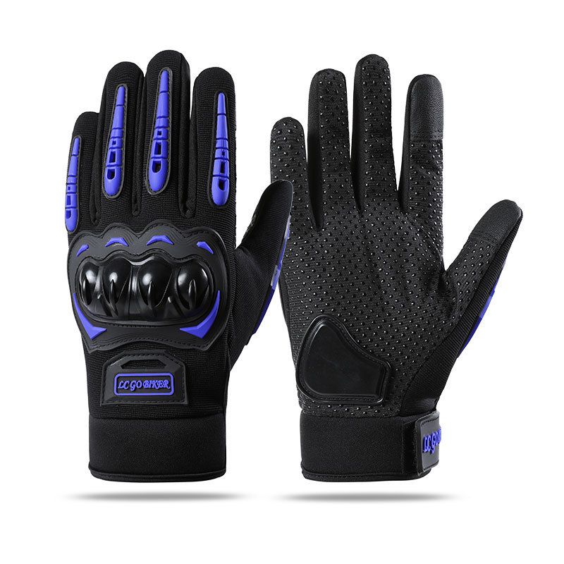 Men's Motorcycle Riding Gloves, Hard Shell Knuckle Protection, Outdoor Sports, Non-Slip, Touchscreen, Off-Road Motorbike Crash Protection_desvips.com