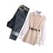 Women's Clothing Small autumn denim suit for women in early spring temperament flesh covering and age reducing shirt vest and pants_desvips.com