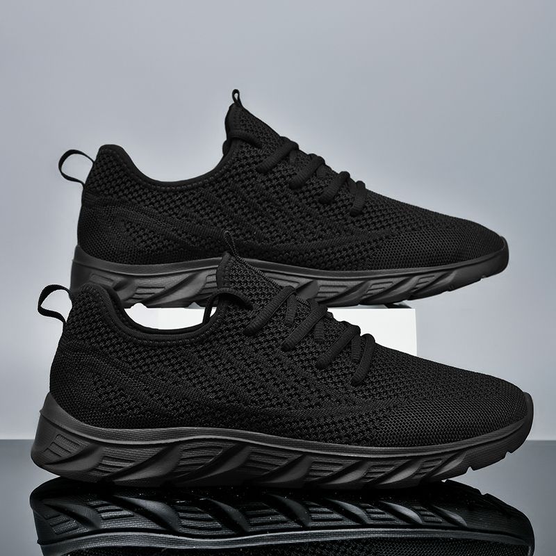 Sneakers Men Mesh Breathable New Casual Light Outdoor Walking Tenis Shoes Zapatillas Hombre Black Size 39-45_desvips.com