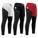 Men's Two-In-One Trousers, Elastic Breathable Sports Pants, Summer Running Fitness Training With Mobile Phone Pocket_desvips.com