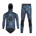 3.5mm Two-Piece Fishin For Men With Hood CR Smooth Skin Divin Suit Thickened Cold-Proof Warm Camouflae Wetsuit_desvips.com