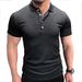 European And American Cross-border Casual Short-sleeved Sports American Men's Polo Shirt, Foreign Trade Lapel Short-sleeved Casual Fitness Men's_desvips.com