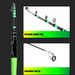 Carbon Telescopic Lure Rod Ultra Light Portable Lure Sea Fishing Rod Lure Rod M Tune Black_desvips.com