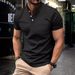 New Sports Muscle Men's T-shirt Slim Fit American Stand Up Neck Now Available_desvips.com