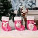 001 Cross-Border New Decorations Pink Small Christmas Tree Decoration Socks Gift Bag Pendant_desvips.com