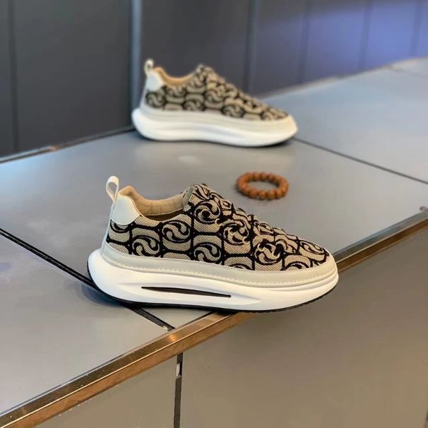 Push On Fashion Men's Shoes Spring 2024 New Breathable Cloth Surface Versatile Lightweight Casual Shoes_desvips.com
