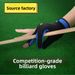 Burton Billiard Three-Finger Gloves For Men Women, Fingerless, Wearable On Left And Right Hands, Single Piece Pack_desvips.com