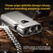 Three-Tube Titanium Alloy Outdoor Camping Survival Dual-Hole Loud Whistle Portable Tool EDC_desvips.com