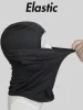 Black Breathable Balaclava Letter Print Motorcycle Face Mask_desvips.com