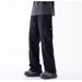 001 Men's Cargo Casual Summer 2025 New Loose Straight Outdoor Sports Trousers Chic Long Pants_desvips.com