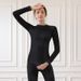 Autumn Winter Cycling Skiing Quick-Dry Slim Fit High Elastic Breathable Warm Fitness Outerwear Sports Set For Women_desvips.com