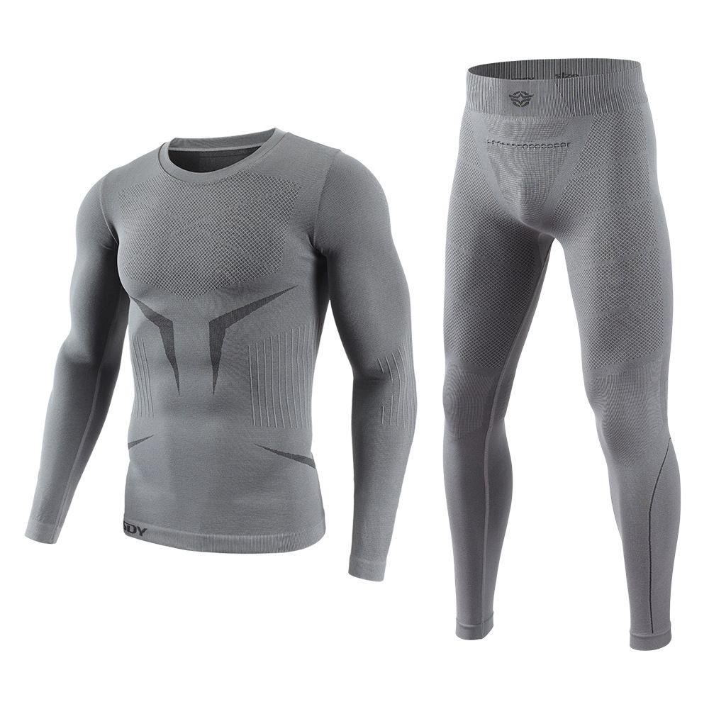 NOKO-Autumn/Winter Outdoor Sports Thermal Underwear Set, Men's Autumn/Winter Quick-Drying Seamless Underwear, Long Johns_desvips.com