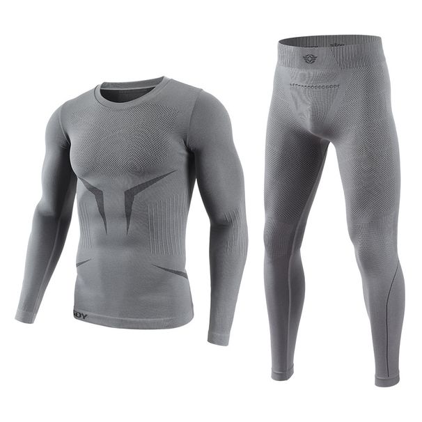 NOKO-Autumn/Winter Outdoor Sports Thermal Underwear Set, Men's Autumn/Winter Quick-Drying Seamless Underwear, Long Johns_desvips.com
