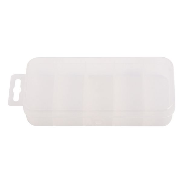 Waterproof Pp Plastic Lure 5 Grid Fishing Tackle Box Fishing Accessories Storage Box Small Tool Box_desvips.com