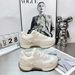 Genuine Leather Mesh Breathable Forrest Gump Thick-Soled Casual Sneakers Height-Increasing Lace-Up White Shoes For Women_desvips.com