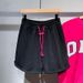 Simon Laina Summer Knitted Shorts For Men With Frayed Edges, Sports Casual Basketball Pants, American-style Simple_desvips.com