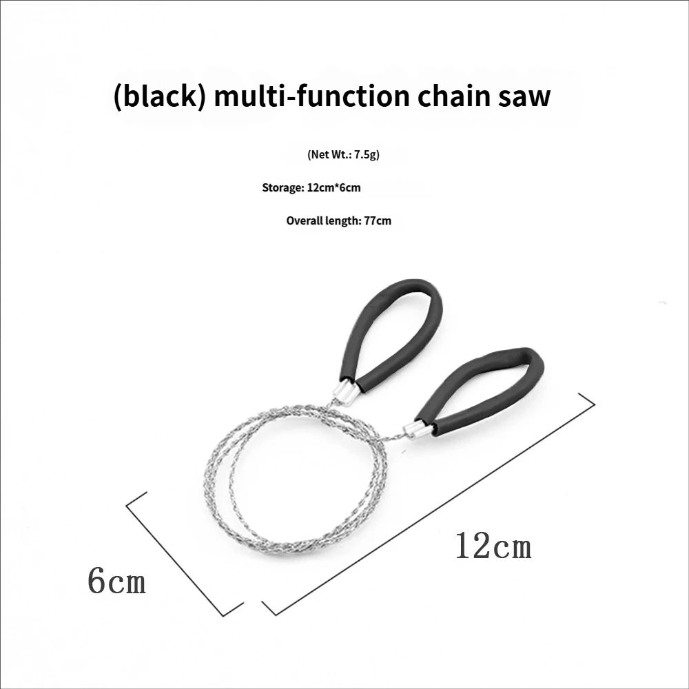 Hand-Pulled Steel Chain Rope Wire Strip Saw Gear Outdoor Survival Supplies_desvips.com