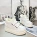 Fleece-Lined Velcro Sneakers Genuine Leather Height-Increasing Women's 8Cm Thick Sole Platform White Furry Shoes_desvips.com