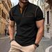 2024 Summer New Men's Short Sleeved T-shirt Quick Drying Casual Polo Shirt For Men_desvips.com