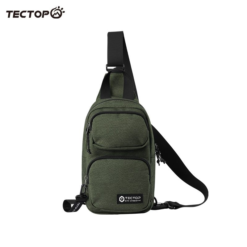 Tantuo Outdoor Single-Shoulder Chest Large Pocket Giant Can Hold Stylish Simple Versatile Men And Women Pure Color_desvips.com